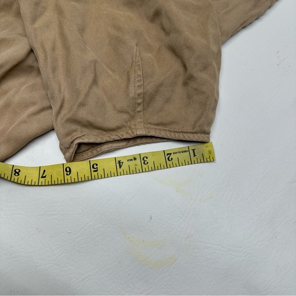 Everlane the tencel puff sleeve Elegant Tan Midi Dress size L - Picture 11 of 12